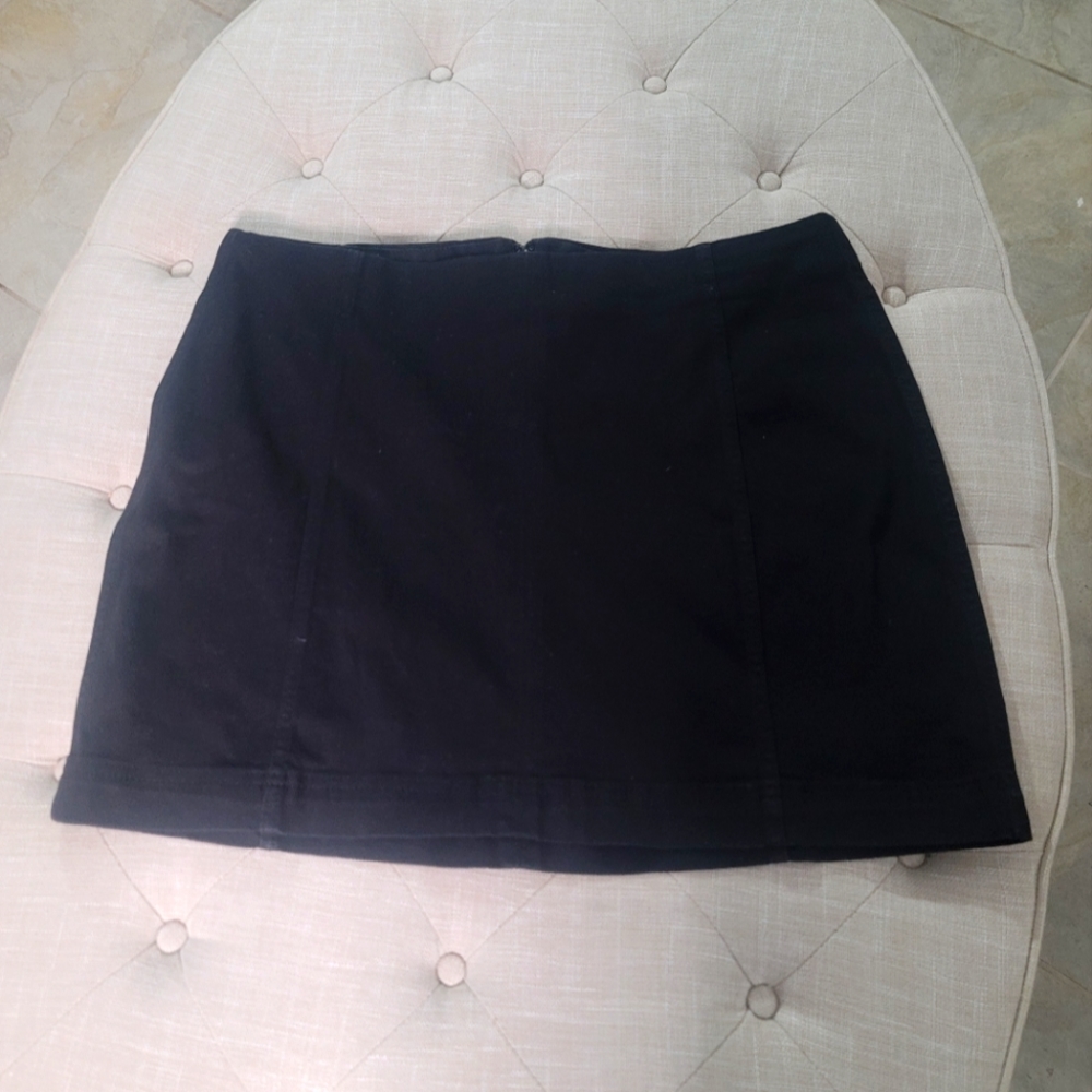 WILD FABLE Short Black Zippered Mini Skirt 18 Women's Plus Size Sexy Short